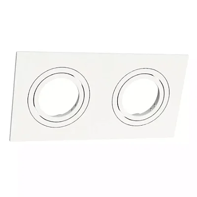 Luminária Embutir Face Plana Retang Par20 Abs Branco