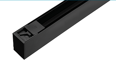 Trilho Eletrificado SobreporTrace 1m Stella Bivolt Preto