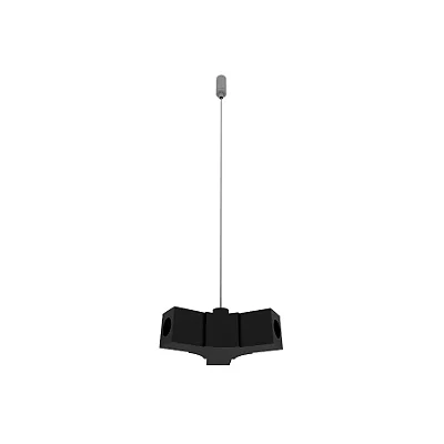 Acessório Fit 15 Conector Y Para Pendente Linear Metal preto