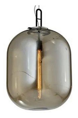 Pendente Vidro Forma De Botelha Até 40w Lâmpada Filamento produto com uma cor - champanhe Bivolt