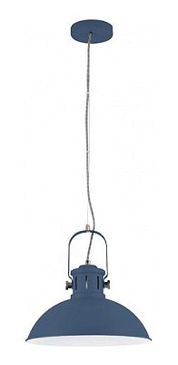 Pendente Industrial Gaspar Até 40w 1x Lâmpada Filamento Bivolt Cor Petróleo