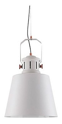 Pendente Industrial Balthasar Até 40w 1x Lâmpada Filamento Bivolt Branco
