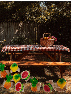 Porta Guardanapo Palha Com Biscuit R$13,99 cd