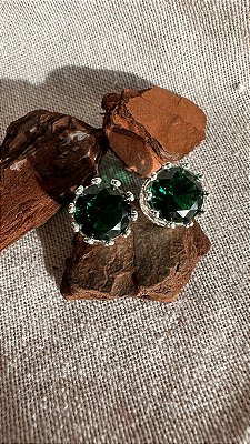 Brinco Zircônia verde