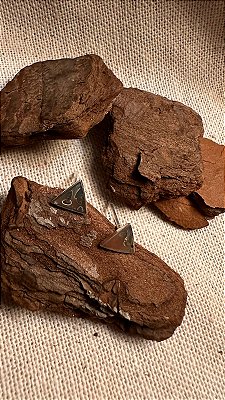 Brinco triangulo abalone