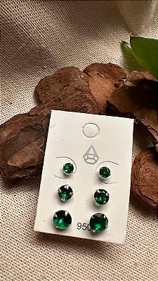 Trio zircônia verde