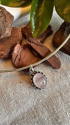 Pingente Quartzo Rosa