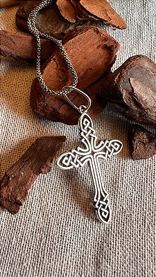 Pingente Cruz Trabalhada