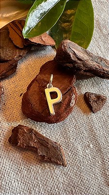 Pingente letra P - pq