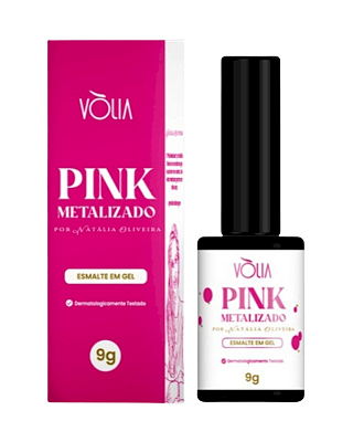 ESMALTE EM GEL VOLIA PINK METALIZADO - 9G
