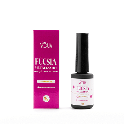 ESMALTE EM GEL VOLIA FÚCSIA METALIZADO - 9G