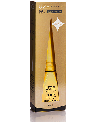 TOP COAT CLEAR DIAMOND UZE NAILS 12ML