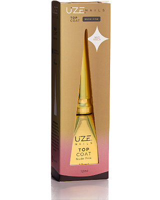 TOP COAT NUDE PINK UZE NAILS - 12ML