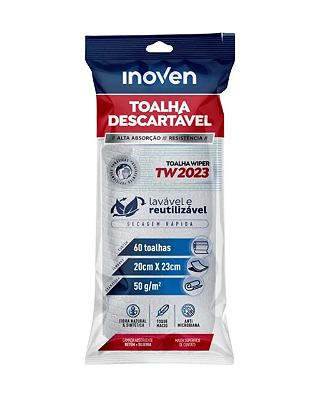 TOALHA DE PAPEL TW2023 INOVEN - 50G