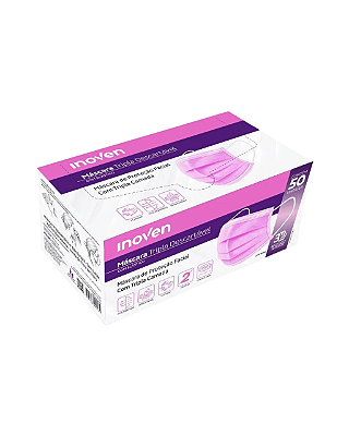 MASCARA TRIPLA ELAST ROSA CRT INOVEN - 50UN