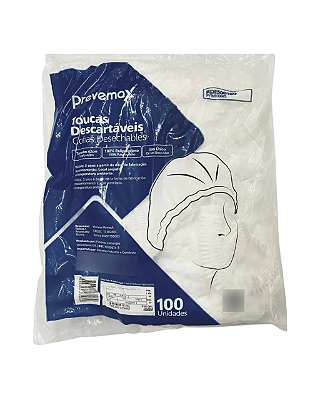 TOUCA DESCARTAVEL TNT SANFONADA PREVEMAX - 100UN