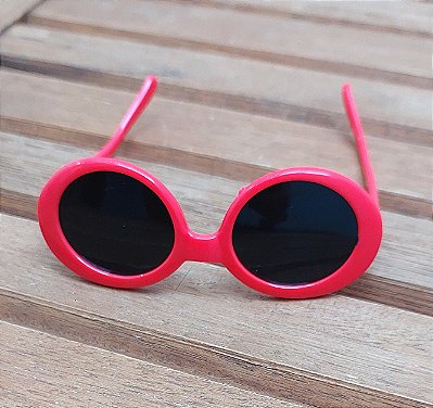 Óculos de Sol Vermelho - Unissex Pequeno Porte