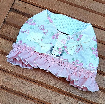 Colete Peitoral com Guia Cor de Rosa