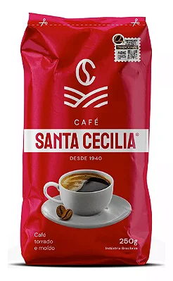 Café Santa Cecilia Tradicional Torrado E Moído 250g Und.