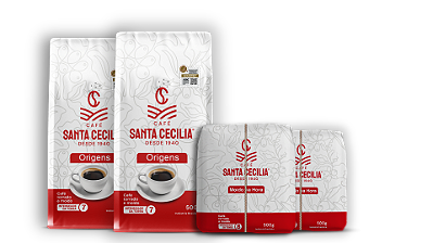 Combo Origens - Café Santa Cecília Gourmet e Tradicional Moído na Hora - 4 un