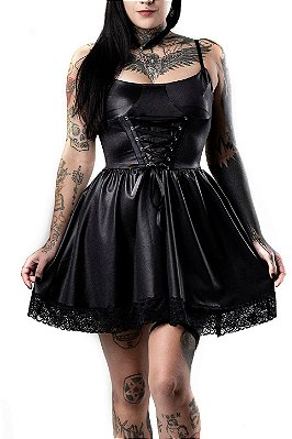 Vestido Courino Preto Misa