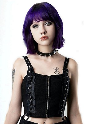 Cropped Ilhós Preta Jinx