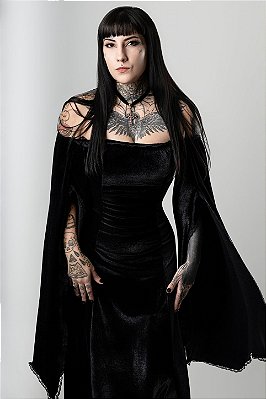 Vestido Preto Morticia