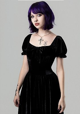 Vestido Longo Preto Snow