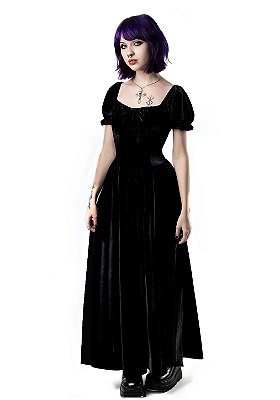 Vestido Longo Preto Snow