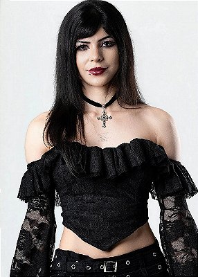 Cropped Preto Victoria