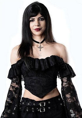Cropped Preto Victoria