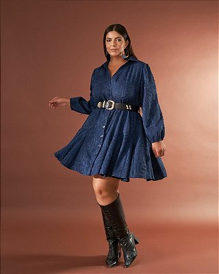 Vestido Curto Chemise Nesgas 2416