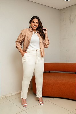 Calça Mom Off White 244057