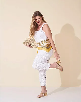 Calça Cice Bordada 4411