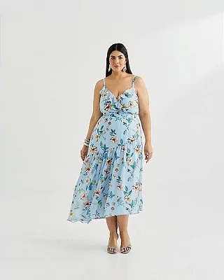 Vestido Midi Estampado 2479