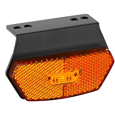 Lanterna Lateral Diamante LED Saída Conector com Suporte