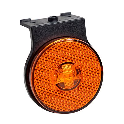 Lanterna Lateral LED ⌀65mm Saída Conector com Suporte