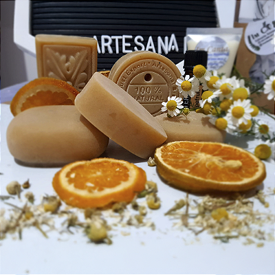 Sabonete Vegano Camomila e Laranja 100% Glicerina - Im'canta