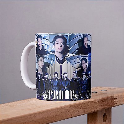 Caneca BTS We Are Bulletproof 325ml em Porcelana | K-pop ARMY | Presente para Fãs