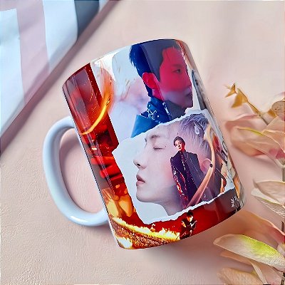 Caneca J-Hope BTS Jung Hoseok 325ml em Porcelana | K-pop ARMY | Presente para Fãs