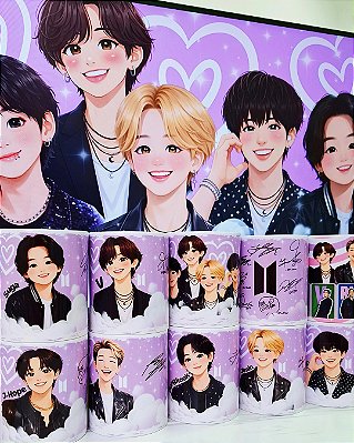 Caneca BTS | Jimin, Jungkook, Taehyung V, Jin, Suga, RM e J-Hope | Porcelana 325ml | K-pop ARMY