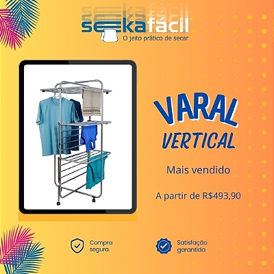 Varal vertical 20%OFF