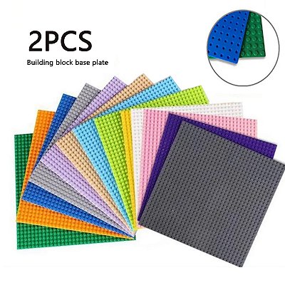 2 peças placa base clássicas blocos de construção
