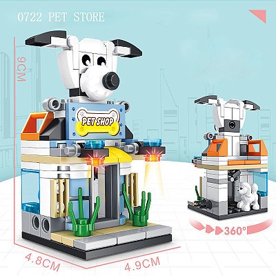 Lojinhas de blocos de construção empilháveis