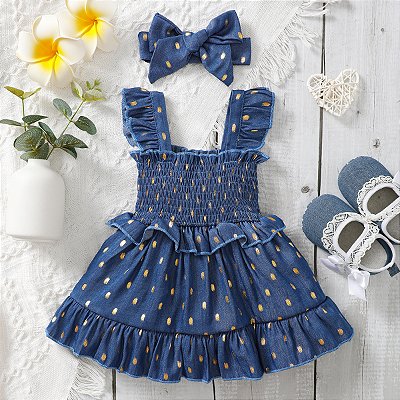 Vestido de 3-24 meses infantil bebê menina