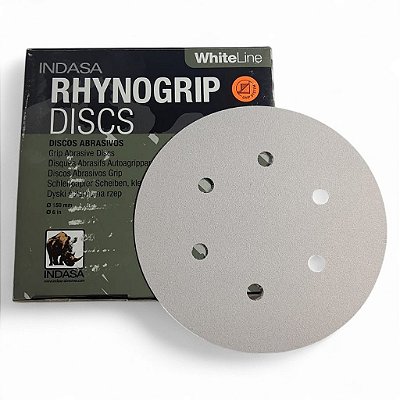 Disco Lixa Indasa Rhynogrip 150mm - White Line 180 - 50 und