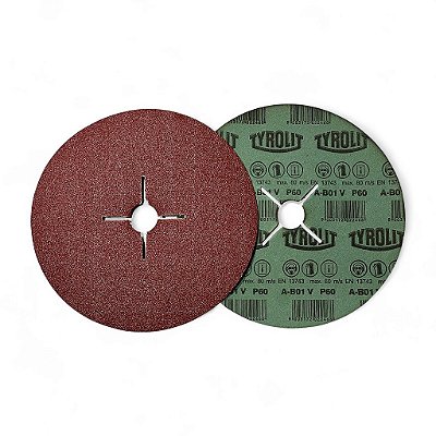 Disco de Lixa 180mm Tyrolit - P60 Caixa com 25un