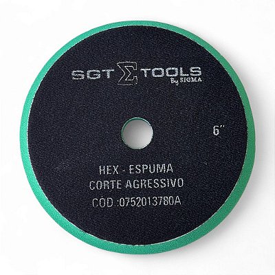 Boina Hex 6 Pol Corte Agressivo Sigmatools - Verde