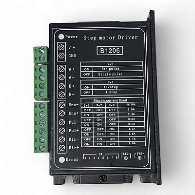 Driver Motor Passo 2 Fases StepperOnline - B1206 6A 120V