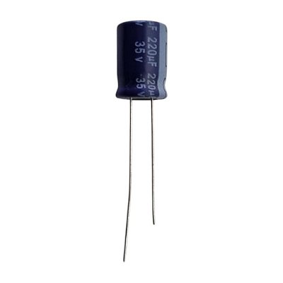 10 Capacitores Eletrolítico KEMET -ESK227M035AG3AA 220uF 35V